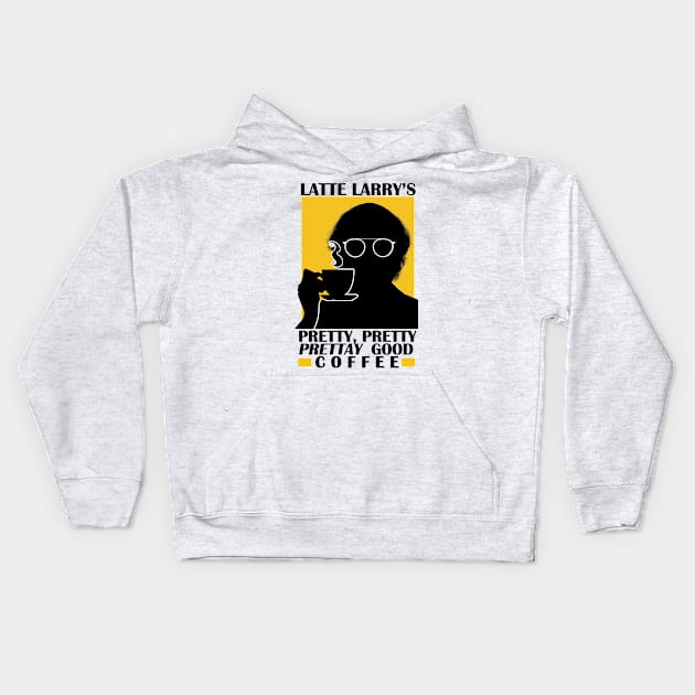 Latte Larry's Kids Hoodie by red-leaf